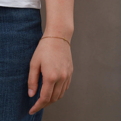 Pulseira com Mini Cruz - Lois Joias