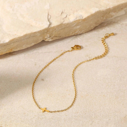Pulseira com Mini Cruz - Lois Joias