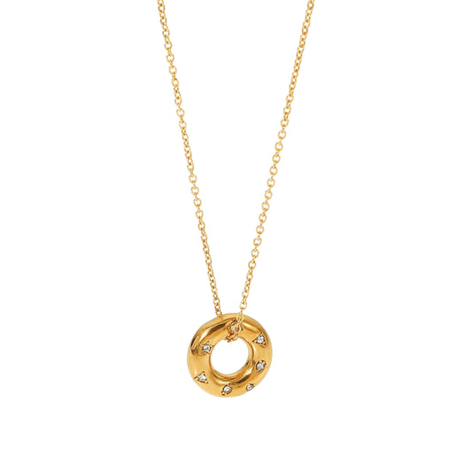 Colar Micro Zircão com Zircônia