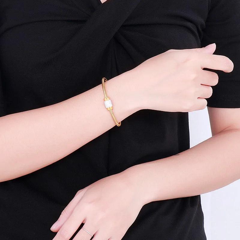 Bracelete Interligado com Zircônia - Lois Joias