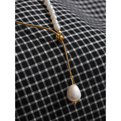 Colar Duplo com Pérolas - Lois Joias