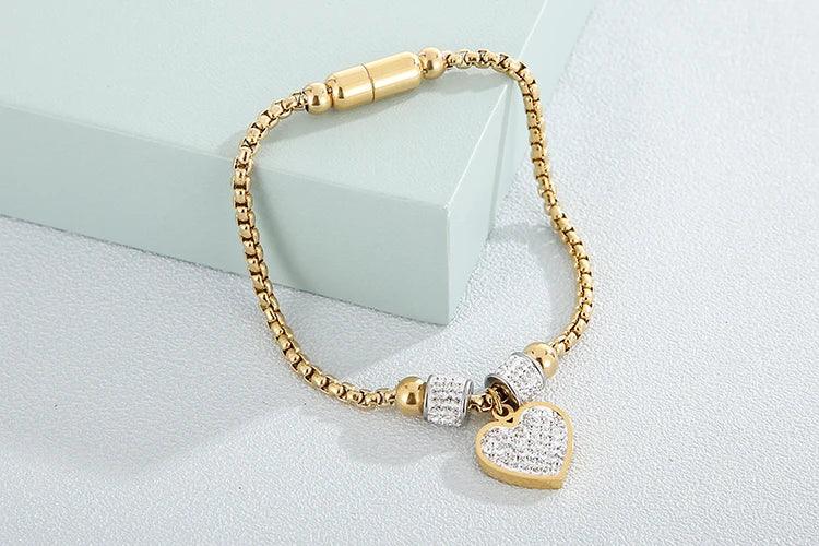 Pulseira Charmosa com Coração - Lois Joias
