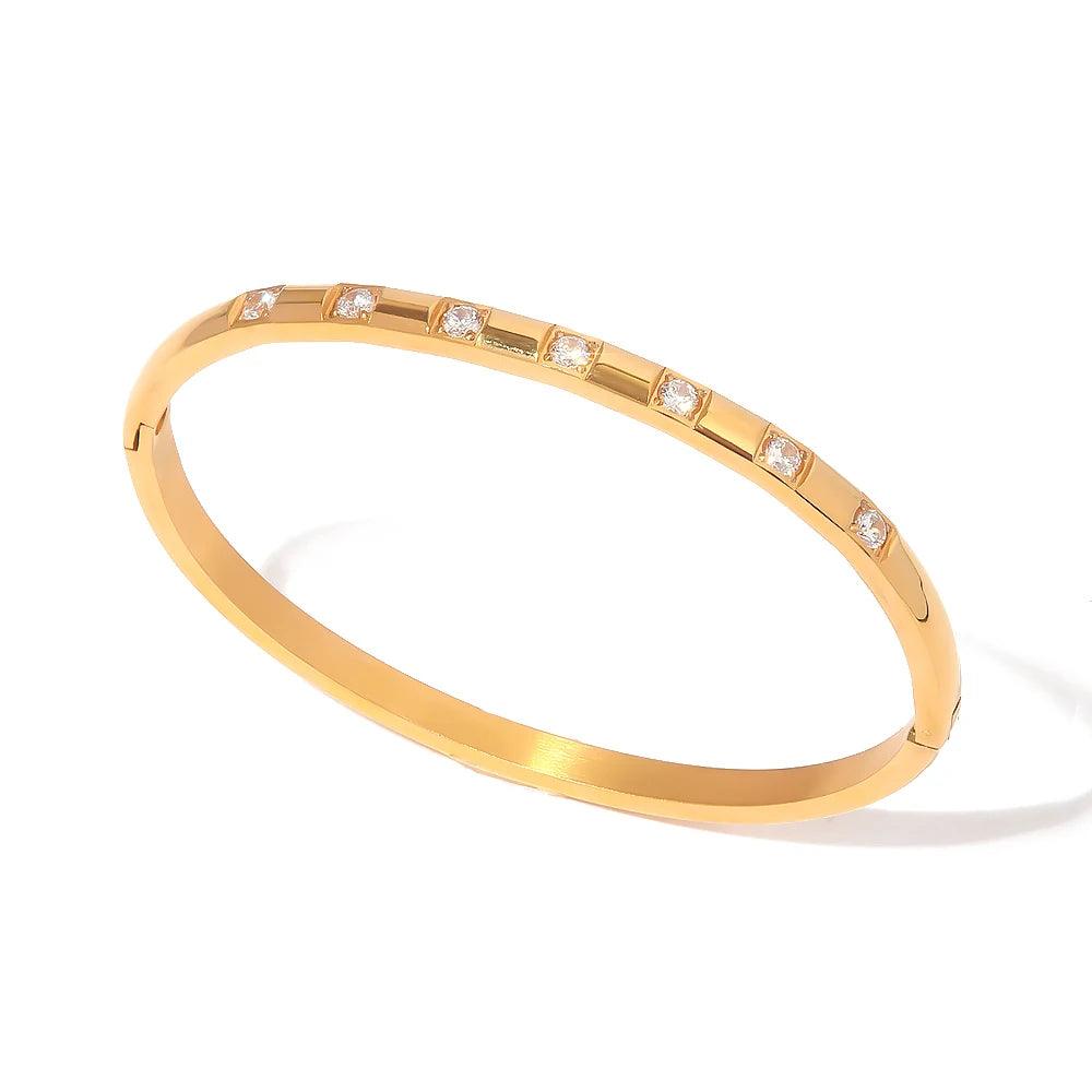 Bracelete Com Zircônia - Lois Joias