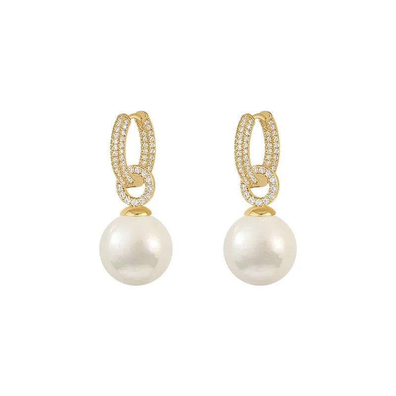 Brinco Argola Pérola Ouro 18K - Lois Joias