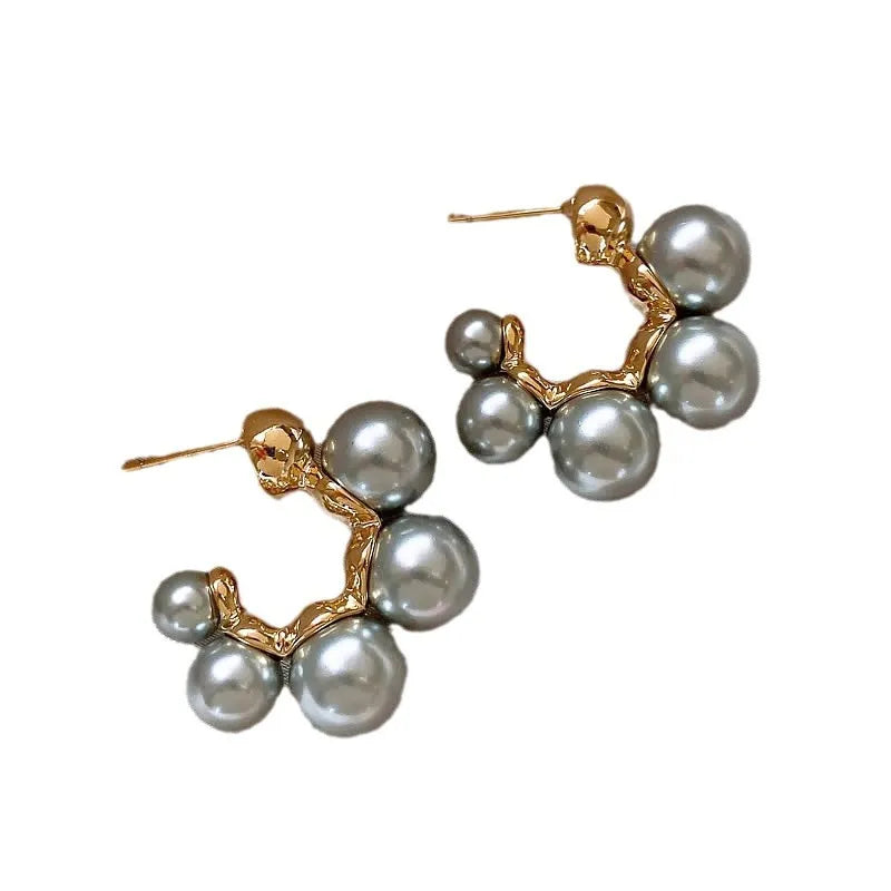Brinco Pérolas Folheado Ouro 18K - Lois Joias