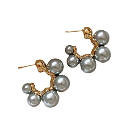 Brinco Pérolas Folheado Ouro 18K - Lois Joias