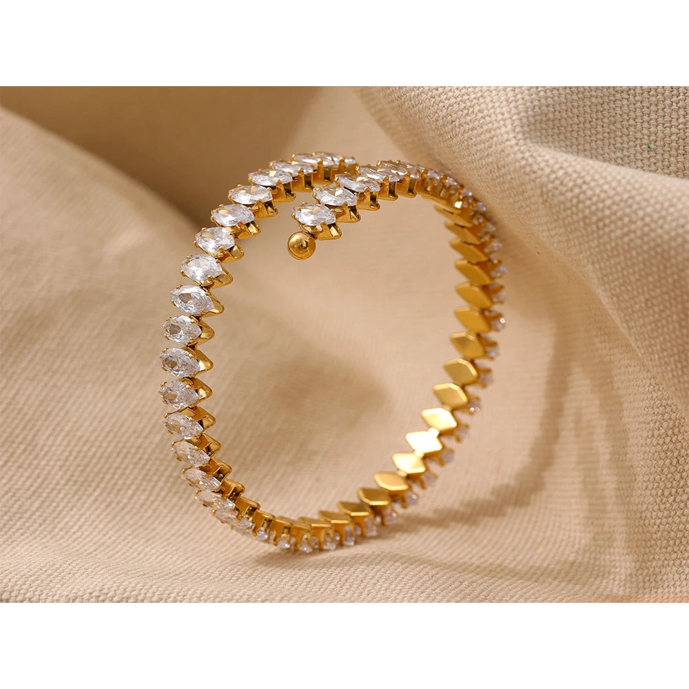 Bracelete Luxo Zircônia Cúbica - Lois Joias