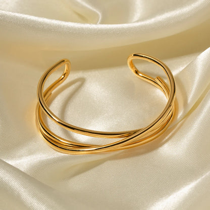 Bracelete Transpassada Elegante - Lois Joias