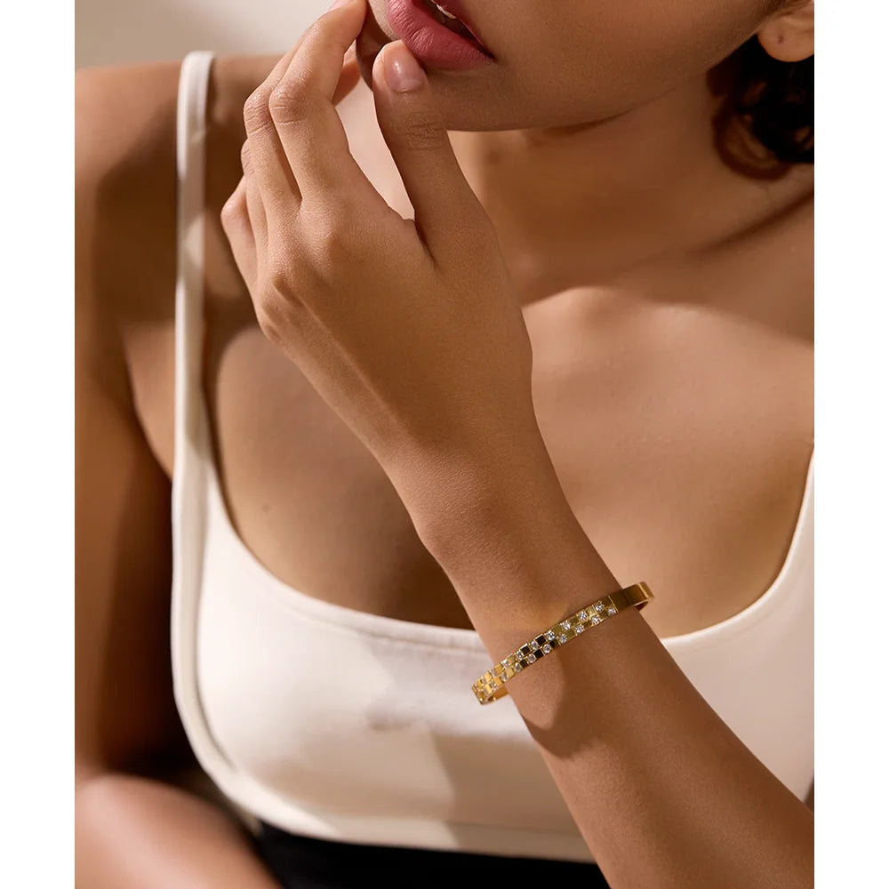 Bracelete com Pedras de Zircônia - Lois Joias