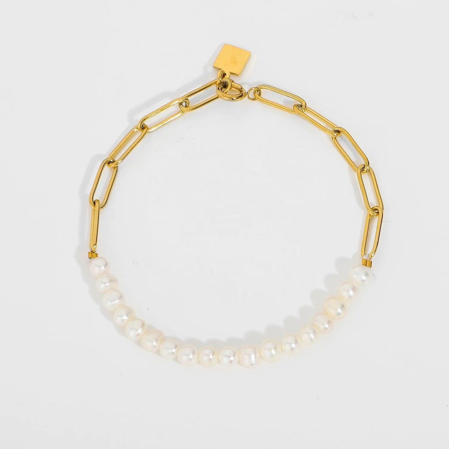 Pulseira Corrente Pérola de Água Doce - Lois Joias