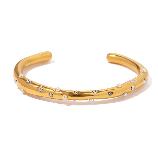 Bracelete com Mini Pérolas - Lois Joias